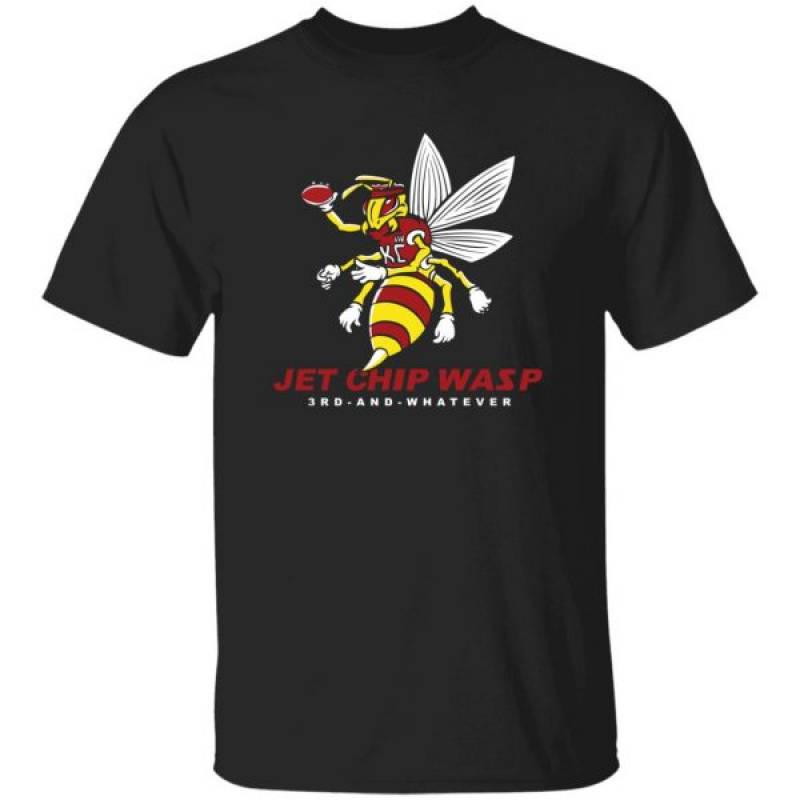 Kc chiefs wasp shirt patrick mahomes bee Kansas city chiefs Jet chip wasp shirt The latest wasp Jet chip wasp 3rd and whatever t shirt black