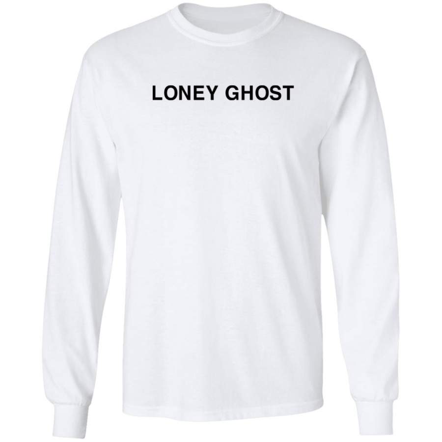 Lonely ghost merch Heart on my long sleeve t shirt white