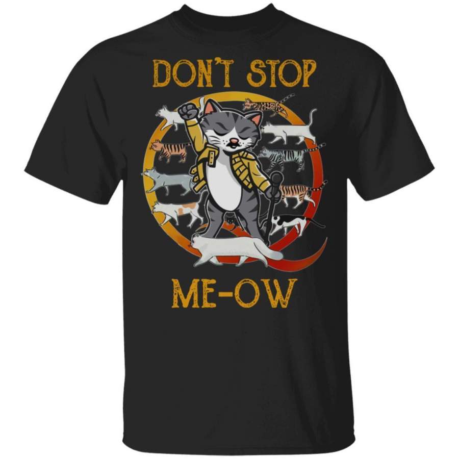 Don’t Stop Meow T-shirt Freddie Mercury Cat Tee MT04