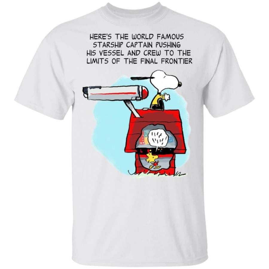 Here’s The World Famous Starship Captain Snoopy T-shirt VA04