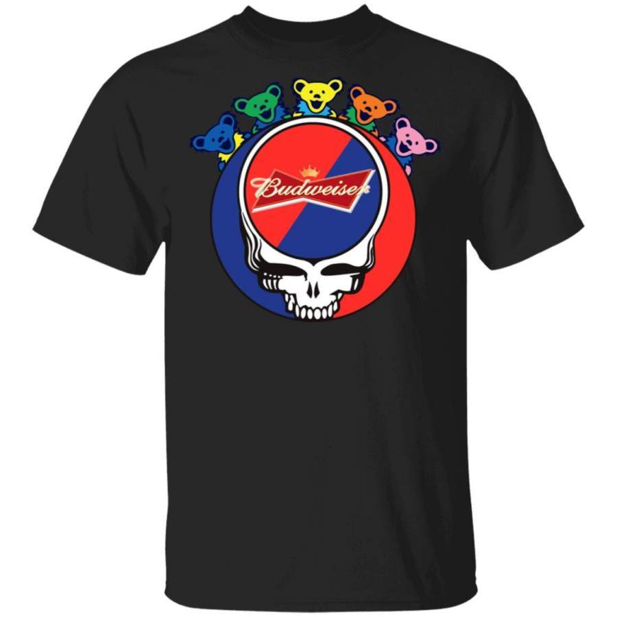 Budweiser In Grateful Dead Head T-shirt Grateful Beer Tee PT03