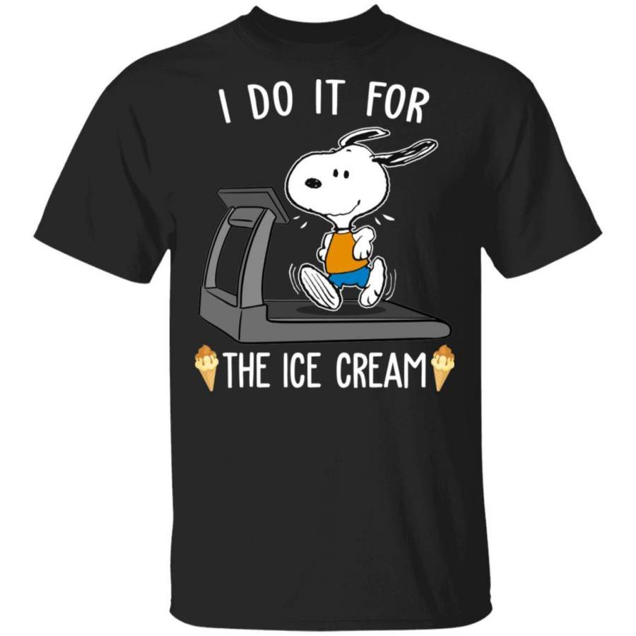 I Do It For The Ice Cream Snoopy T-shirt VA02