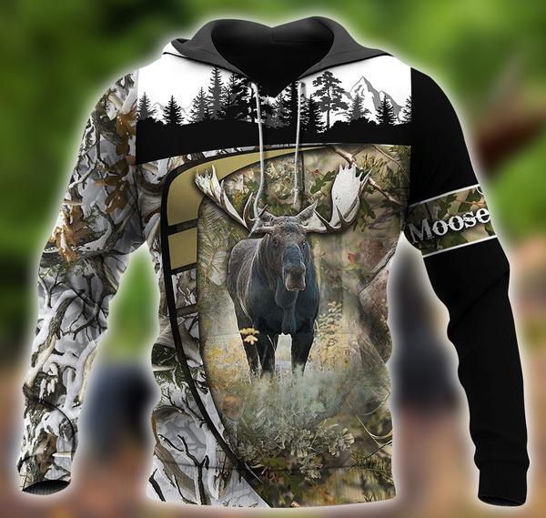 Moose Hunting Camo 3D All Over Print | Unisex | Adult | Ht5268