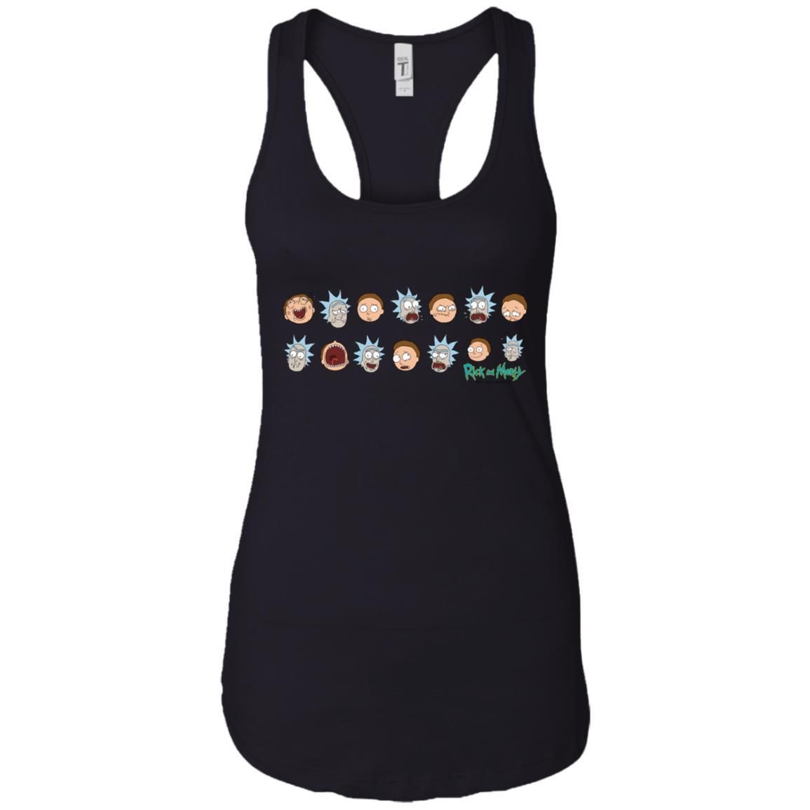 Rick And Morty Expressions Women Tank