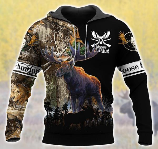 Moose Hunting Camo 3D All Over Print | Unisex | Adult | Ht5269