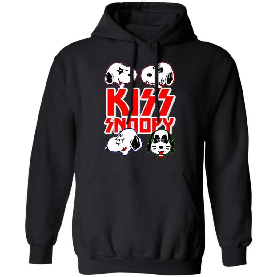 Kiss Snoopy Hoodie Snoopy Cosplays Kiss Hoodie Rock Band Gift MT12