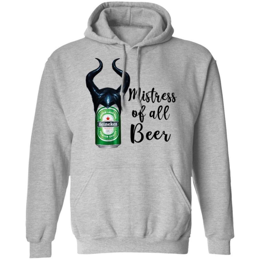 Heineken Maleficent Hoodie Mistress Of All Beer Funny Shirt MT12