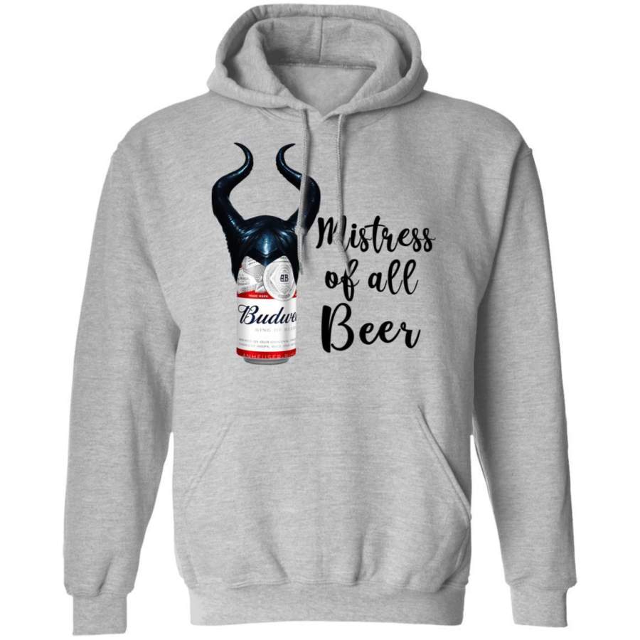 Budweiser Maleficent Hoodie Mistress Of All Beer Funny Shirt MT12