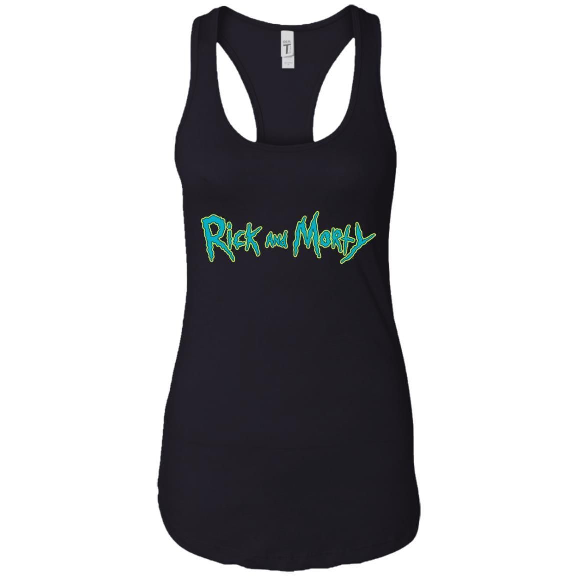 Rick And Morty Title Typography Women Tank