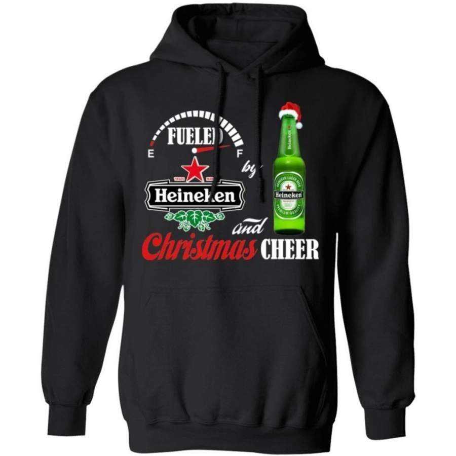 Fueled By Heineken Beer And Christmas Cheer Hoodie Funny Gift VA10