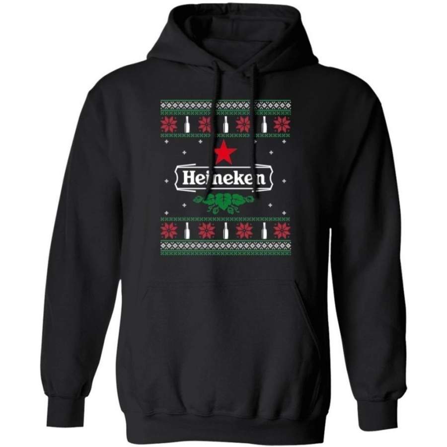 Heineken Beer Ugly Sweater Style Christmas Hoodie Funny Gift VA10