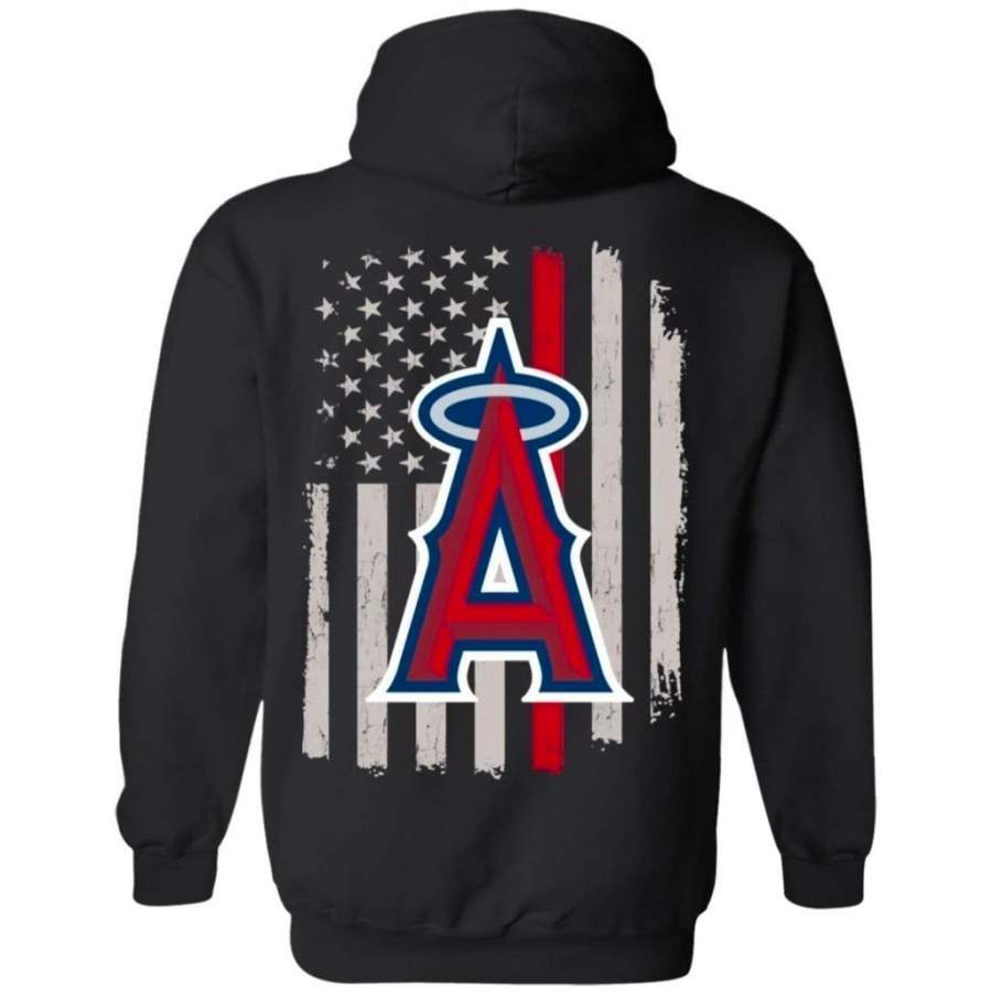 Los Angeles Angels Team American Flag Hoodie Gift VA07