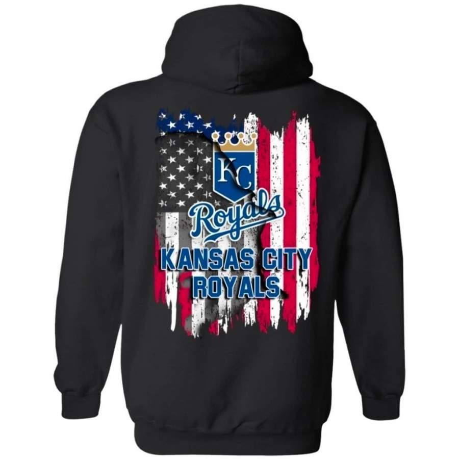 Kansas City Royals American Flag Hoodie Men Women Fan