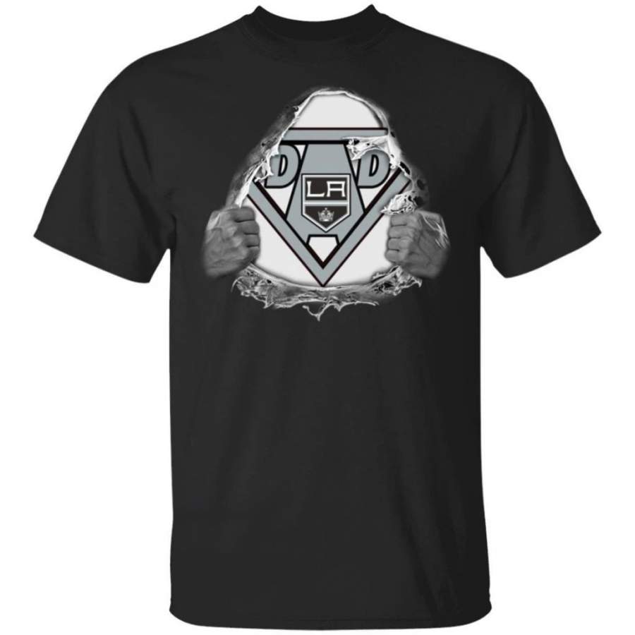 Dad Super Fan Los Angeles Kings Hockey T-Shirt Gift For Dad