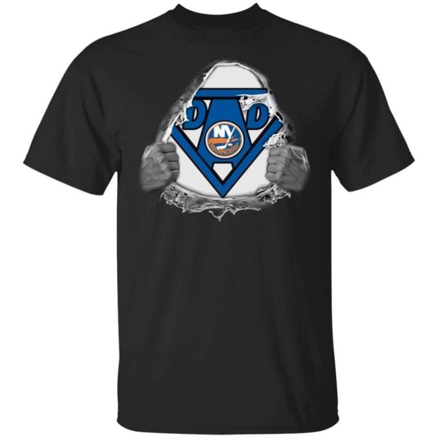 Dad Super Fan New York Islanders Hockey T-Shirt Gift For Dad