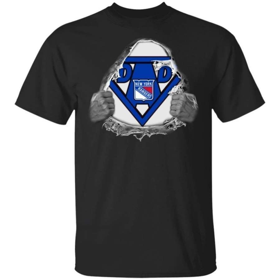 Dad Super Fan New York Rangers Hockey T-Shirt Gift For Dad