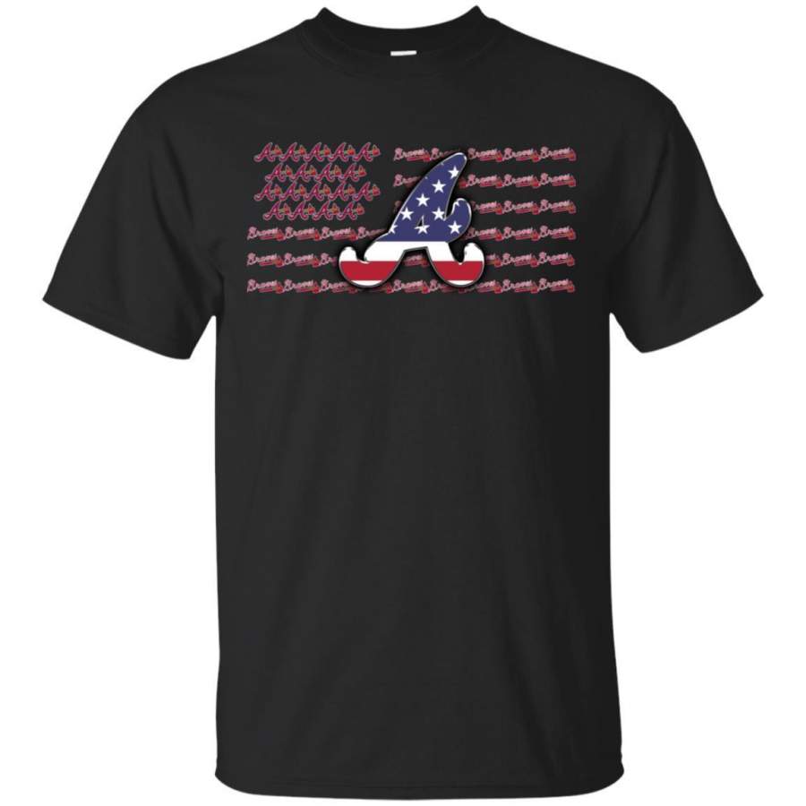 Atlanta Braves American Flag T-Shirt Men Women Fan