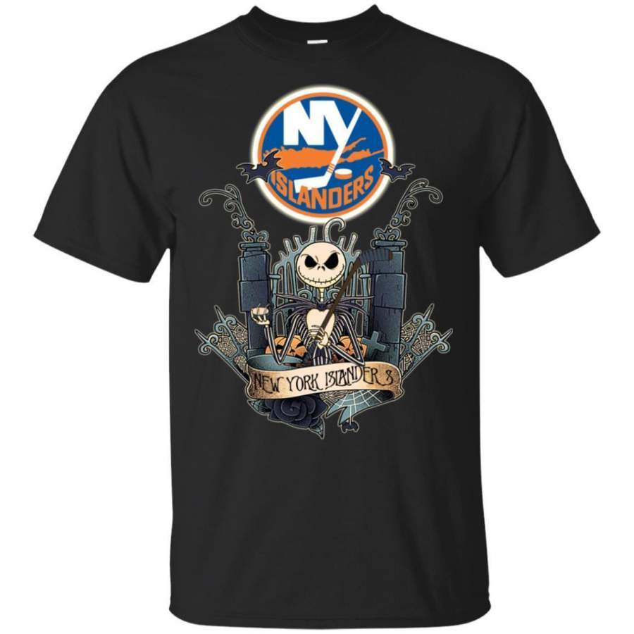 Jack Skellington New York Islanders Hockey T-shirt Men Women Fan HA05