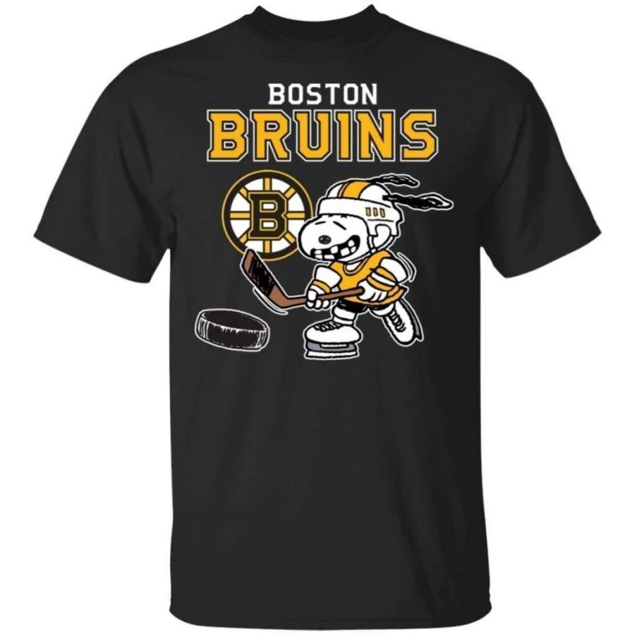 Boston Bruins Snoopy Hockey T-shirt Funny Fan Men Women