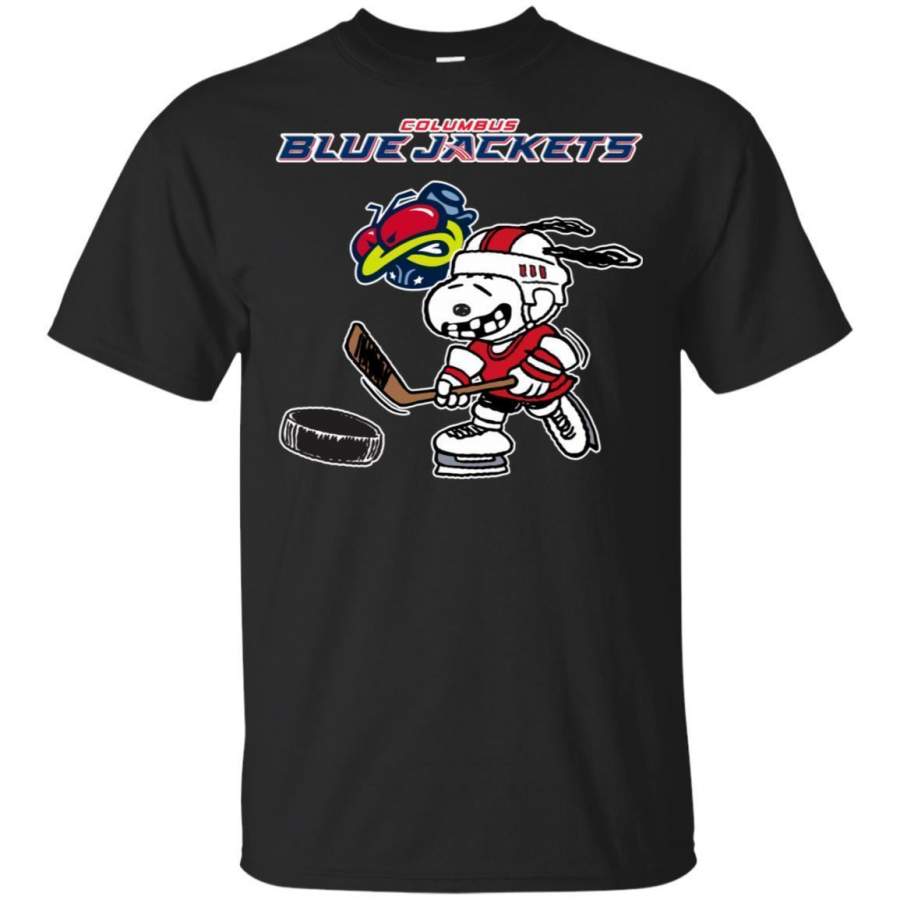 Columbus Blue Jackets Snoopy Hockey T-shirt Funny Fan Men Women