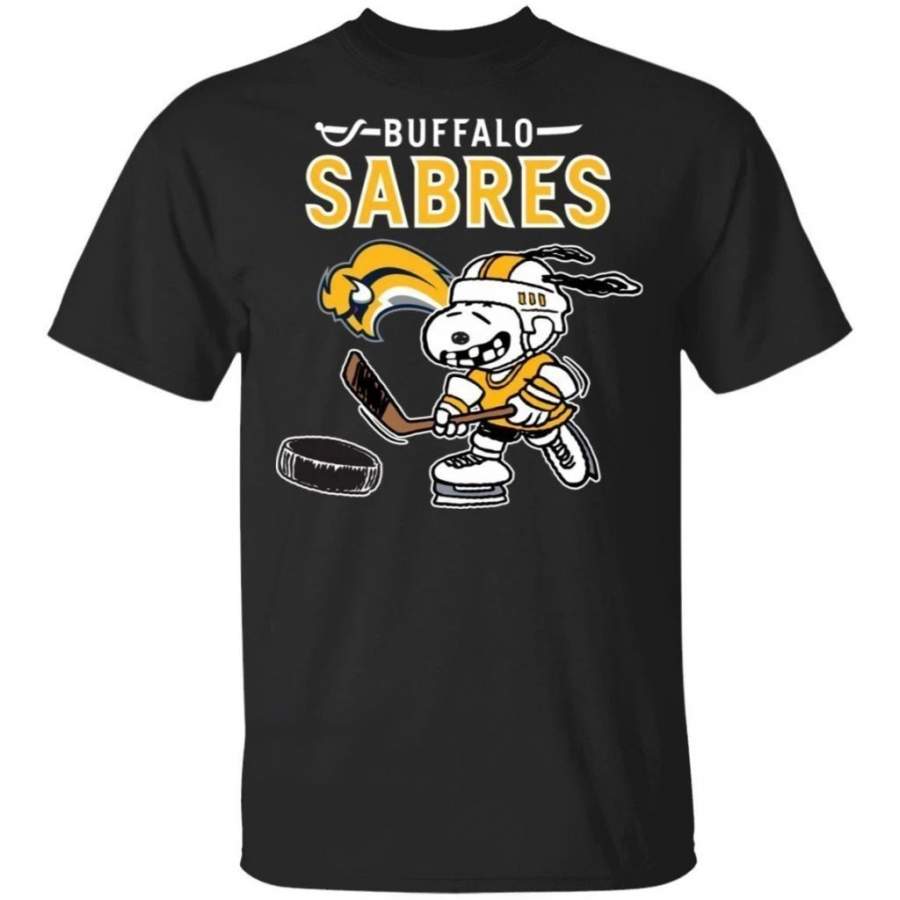 Buffalo Sabres Snoopy Hockey T-shirt Funny Fan Men Women