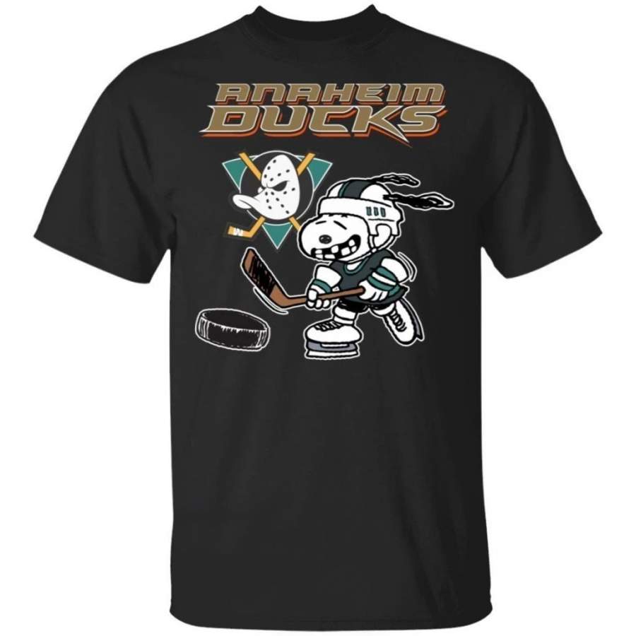 Anaheim Ducks Snoopy Hockey T-shirt Funny Fan Men Women