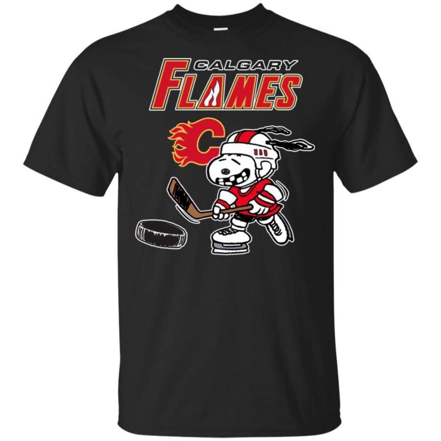 Calgary Flames Snoopy Hockey T-shirt Funny Fan Men Women