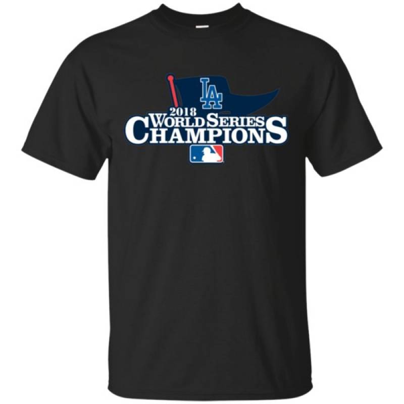 Los Angeles Dodgers 2018 World Series Champions Shirt G200 Gildan Ultra Cotton T-shirt