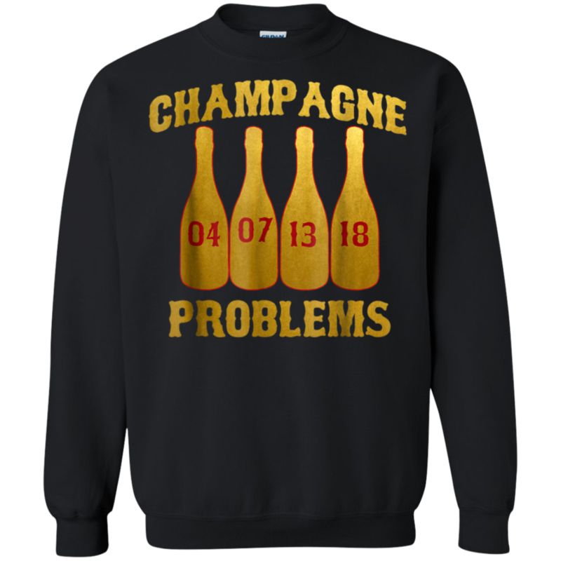 Champagne-problems-boston-red-sox Baseball Fan T-shirt G180 Gildan Crewneck Pullover Sweatshirt 8 Oz.