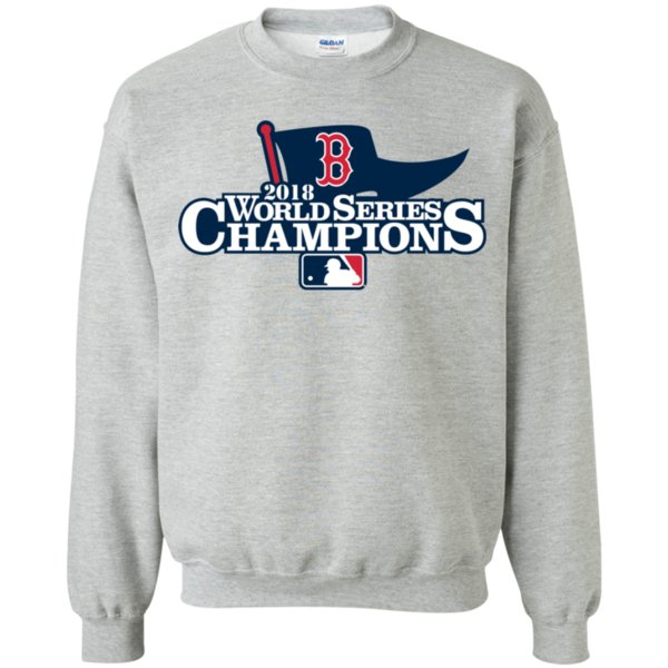 Boston Red Sox 2018 World Series Champions Shirt G180 Gildan Crewneck Pullover Sweatshirt 8 Oz.