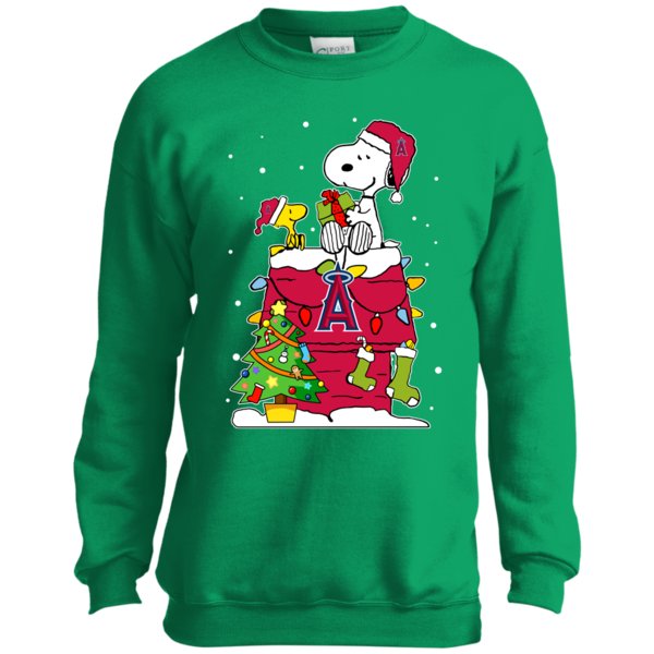 Los Angeles Angels Snoopy Ugly Christmas Sweaters Shirts