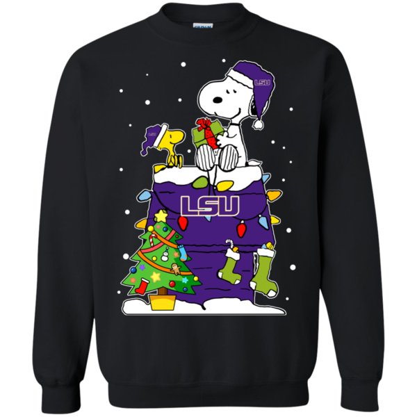 Lsu Tigers Snoopy Ugly Christmas Sweaters Shirts