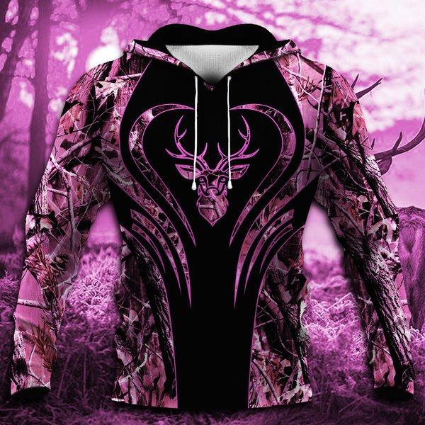 Deer Pink Hunting 3D All Over Print | Unisex | Adult | Ht4553