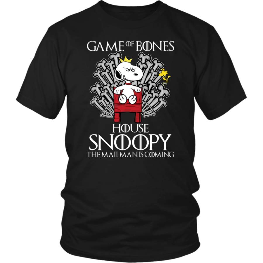 Game Of Bones House Snoopy The Mailman Is Coming TShirt