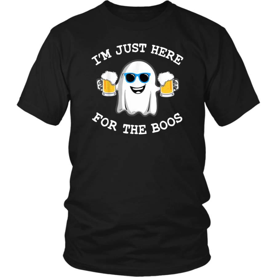 Funny Halloween I’m Just Here for The Boos Ghost Beer Shirts