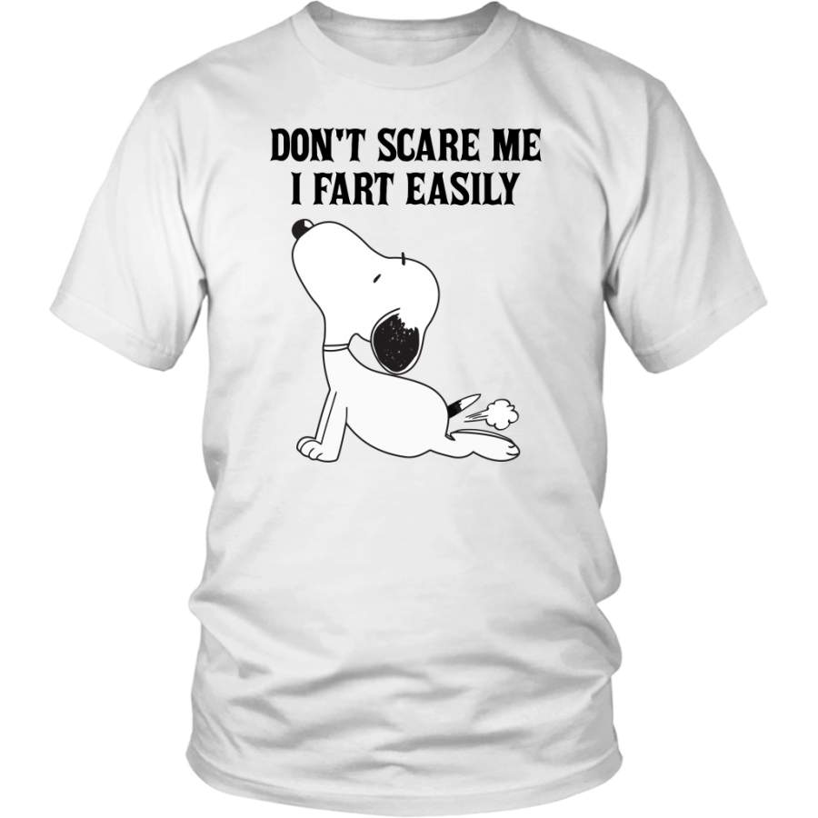 Funny Snoopy Don’t Scare Me I Fart Easily shirt yoga