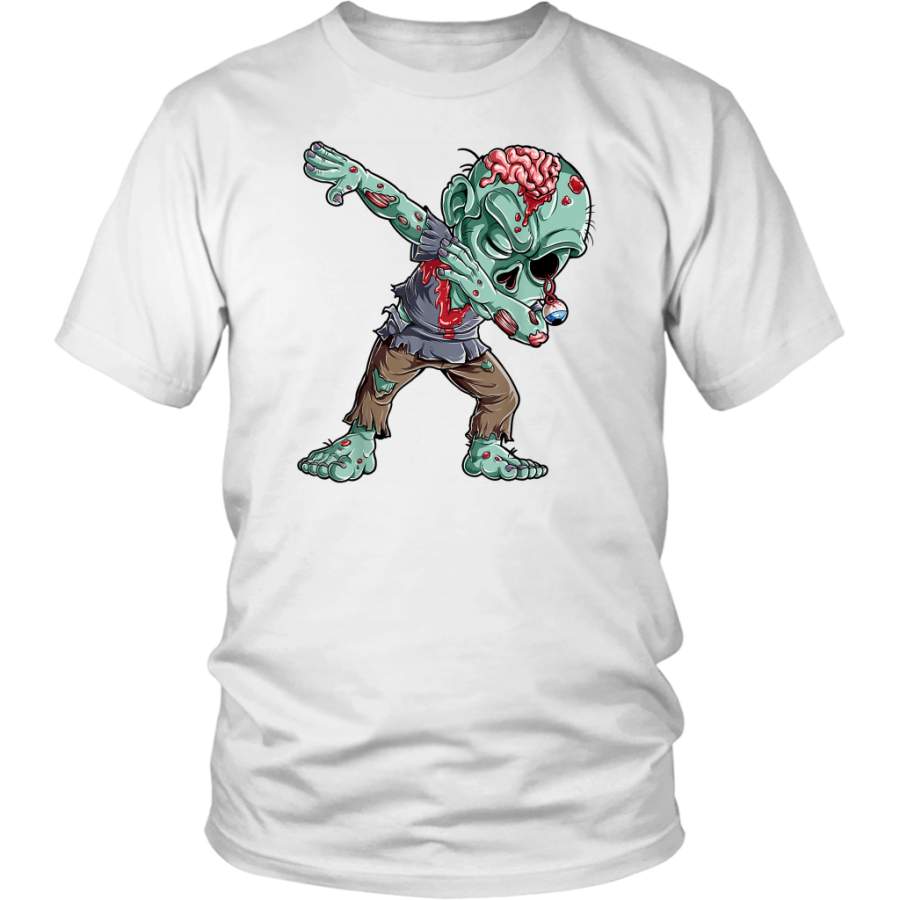 Dabbing Zombie Ghost Halloween Funny T-Shirt