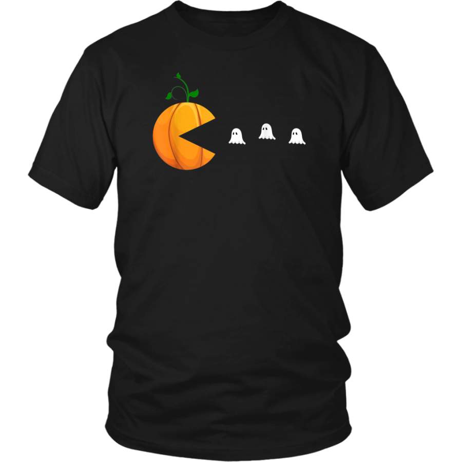 Funny Halloween Shirts Pumpkin Eating Boo Ghosts T-Shirt