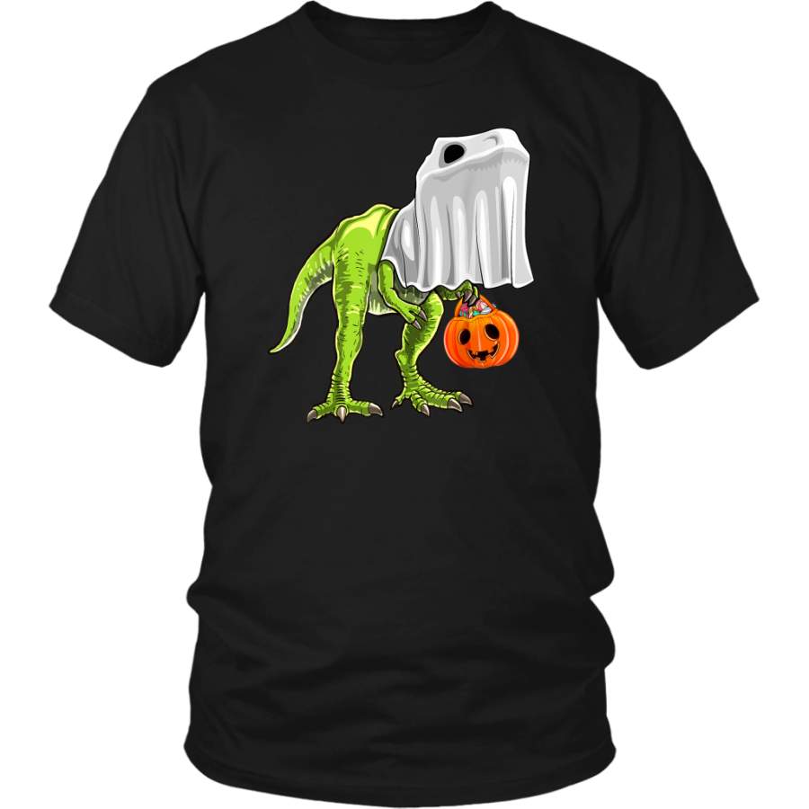 Halloween T Rex Dinosaur Ghost Trick or Treat Shirts