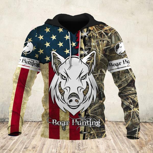 Boar Flag Hunting 3D All Over Print | Unisex | Adult | Ht4557