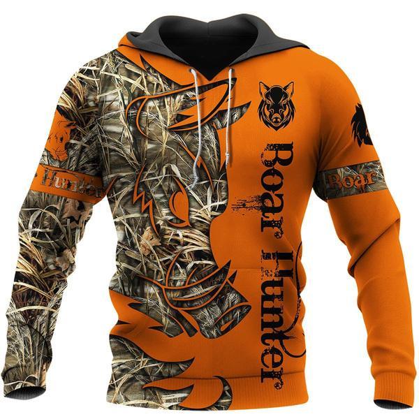 Boar Hunting Orange 3D All Over Print | Unisex | Adult | Ht4559