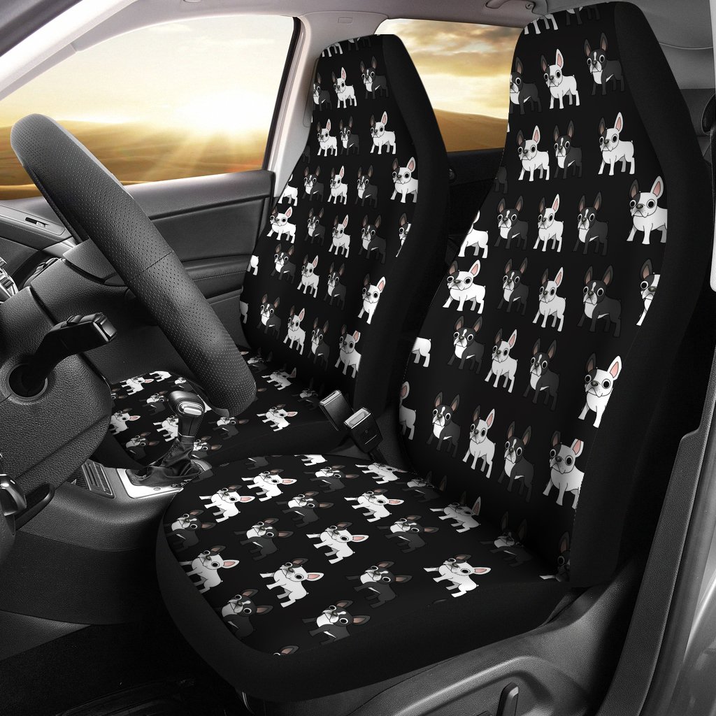 Boston Terrier Car Seat Cover (Set of 2)