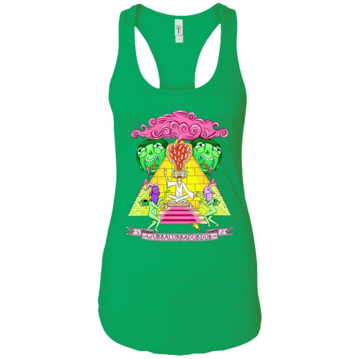 Rick And Morty Pyramid With Catchphrase Women Tank