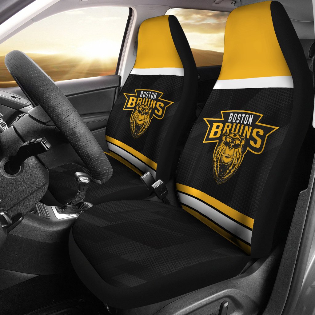 Boston Bruins Hockey Car Seat Covers A21