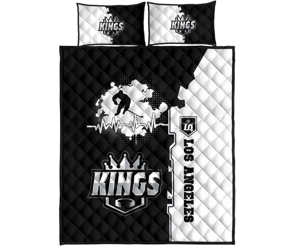 Los Angeles Kings Hockey Quilt Bed Set Special Jersey A31