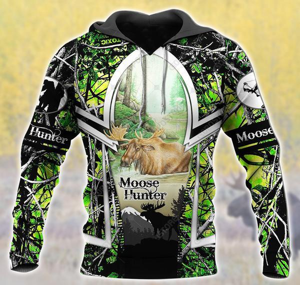 Hunting – Moose Hunter Green 3D All Over Print | Unisex | Adult | Ht5306