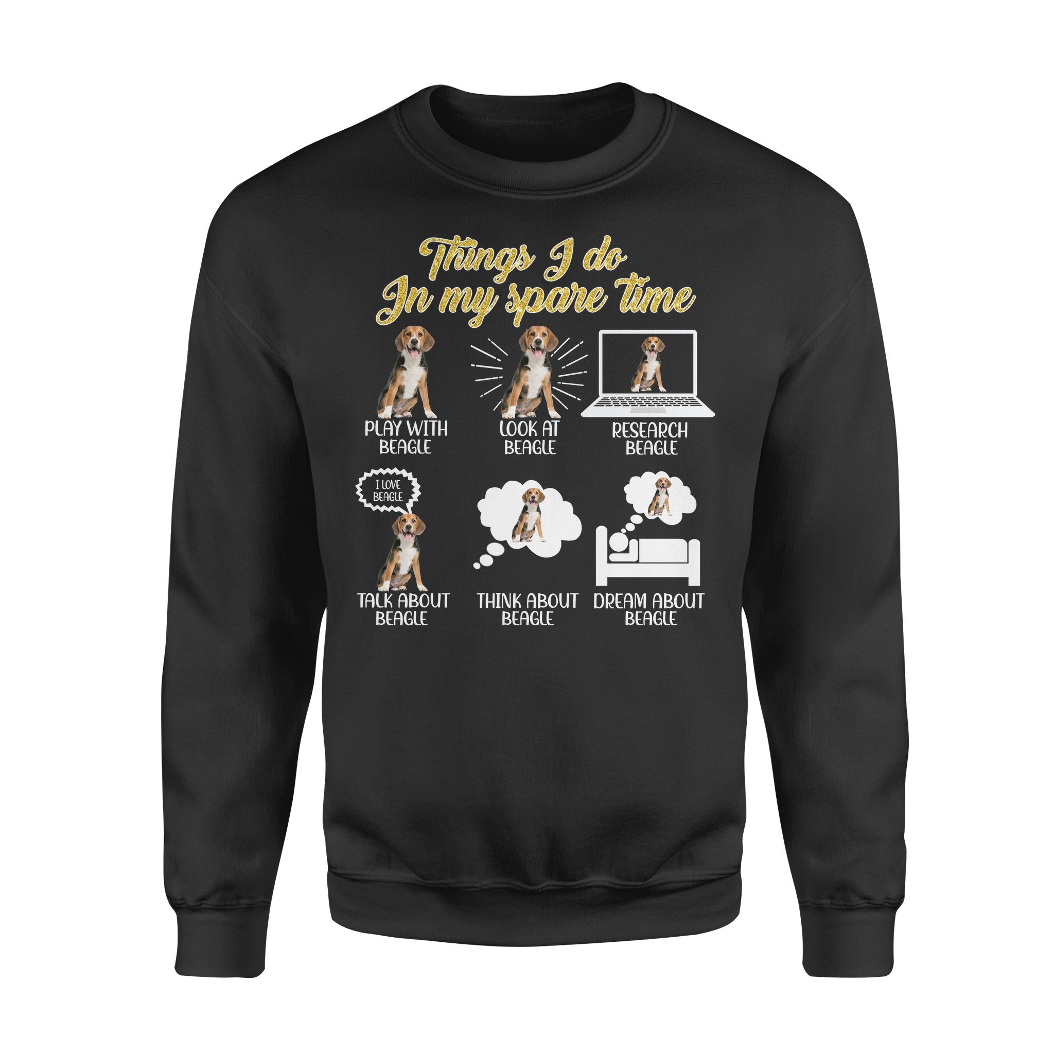 Boston Terrier I do in my spare time – Standard Crew Neck Sweatshirt, Gift for you, gift for her, gift for him, gift for dog lover, gift for Boston terrier lover