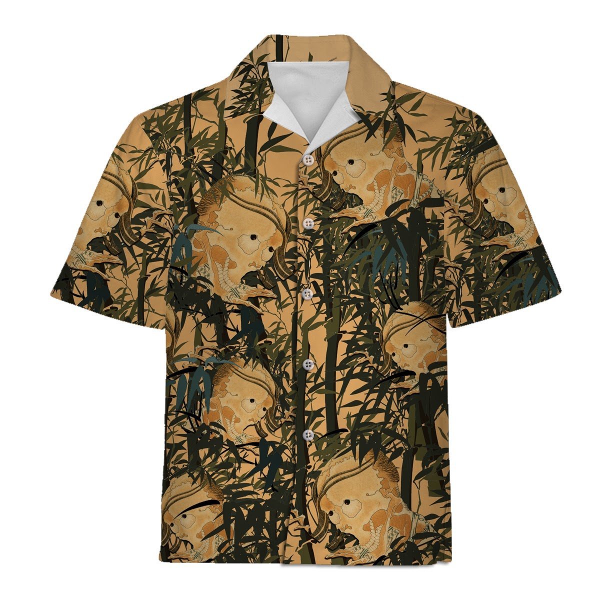 Gearhomies Unisex Hawaiian Shirt Katsushika Hokusai Ghost Kohada