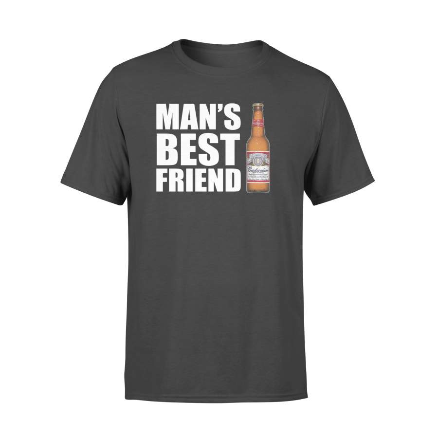 Dngfashion ‘s Budweiser Beer Man’s Best Friend T-Shirt – Standard T-shirt