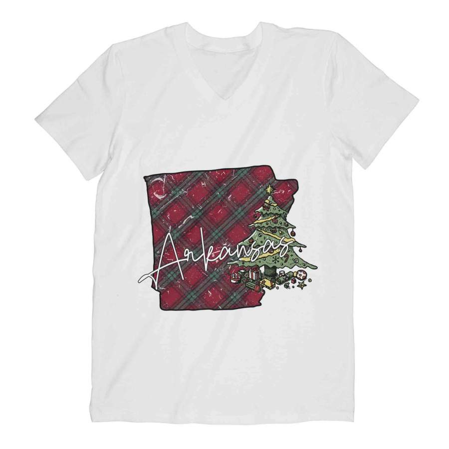 Dngfashion ‘s Arkansas-christmas-ml2 – Comfort V-neck – – –